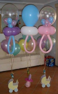 adornos con globos para baby shower decoracion grande