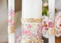 originales ideas de centros de mesa para bautizo con velas