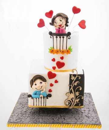 pasteles de boda sencillos de dos pisos