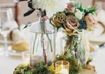 hermosas bases para centros de mesa con flores en bodas