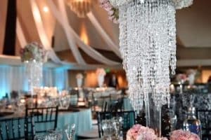 centros de mesa de cristal para boda