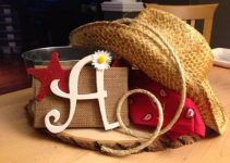 centros de mesa vaqueros con un estilo infantil