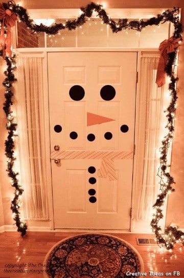 adornos de navidad para puertas de entrada