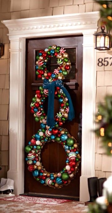 adornos de navidad para puertas y ventanas