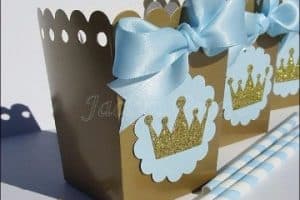 cajas decoradas para baby shower niño faciles
