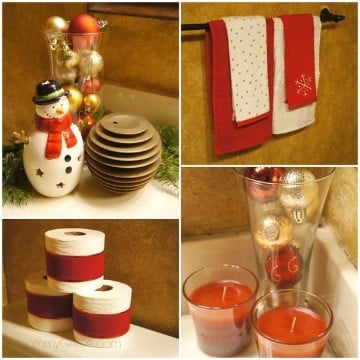 decoracion navideña para baños hogar