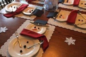 mesas decoradas para navidad redonda