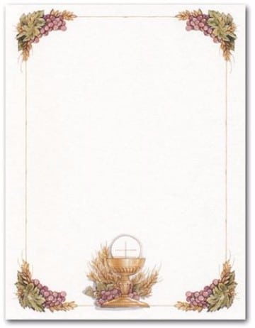 Printable First Communion Borders