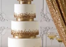 modelos de tortas de bodas de oro para aniversario 50