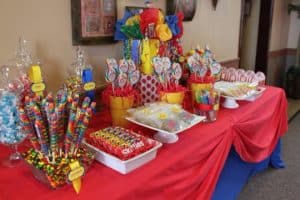 centros de mesa de payasos para fiestas infantiles
