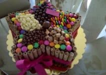 ideas para hacer una decoracion de tortas con golosinas