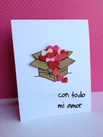 Ideas para hacer tarjetas de amor hechas a mano para regalar