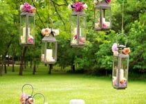 ideas de decoraicon y adornos para boda en jardin de noche