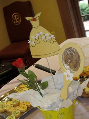 Ideas para centros de mesa de la bella y la bestia