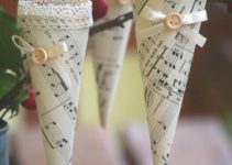 molde para como hacer conos de papel para decorar
