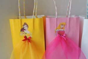 bolsas de papel decoradas para niñas