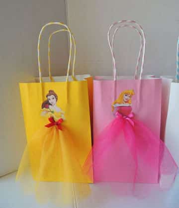 bolsas de papel decoradas para niñas