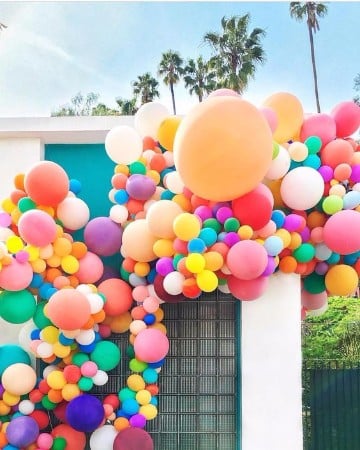 imagenes de globos de colores con paisajes
