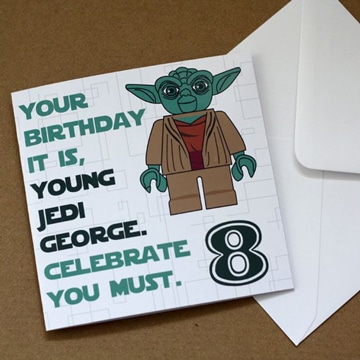 tarjetas de cumpleaños star wars facil