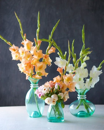 Elegantes arreglos florales con gladiolas para decoracion Elegantes arreglos florales con gladiolas para decoracion