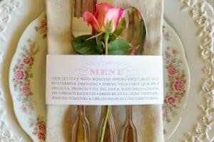 elegantes y únicos ejemplos de menus para bodas