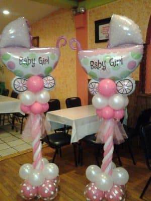 figuras de globos para baby shower super lindos