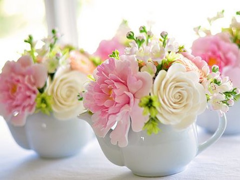 flores para centros de mesa pequeños