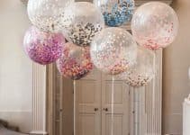 la creatividad y el uso de globos transparentes decorados
