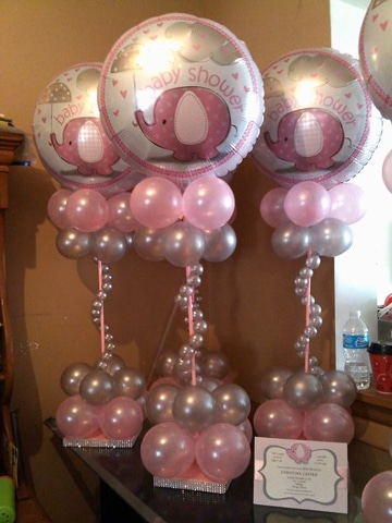 imagenes para baby shower niña decoracion globos