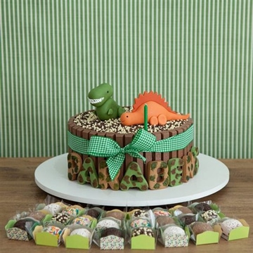 pasteles de dinosaurios para niños de chocolate