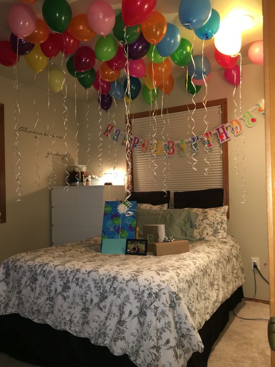 regalos sorpresa de cumpleaños con globos