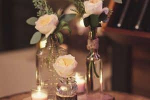 velas decoradas para boda estilo country