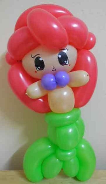 figuras de globos para niños sirenita