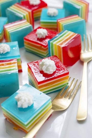 gelatinas para fiestas infantiles de colores