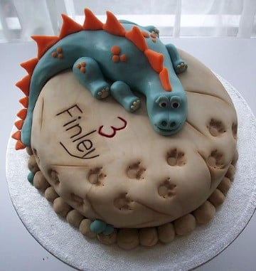 tortas de dinosaurios infantiles faciles