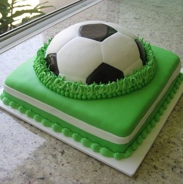 tortas de futbol para niños fondant