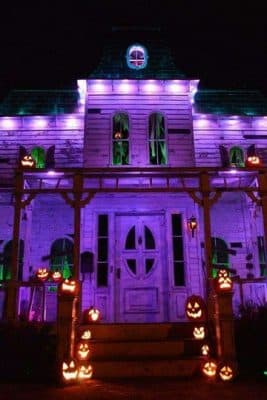 casas decoradas para halloween diseños