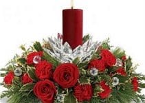 ideas y diseños de arreglos florales para navidad