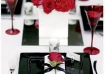 ideas para crear hermosos centros de mesa rojo y blanco