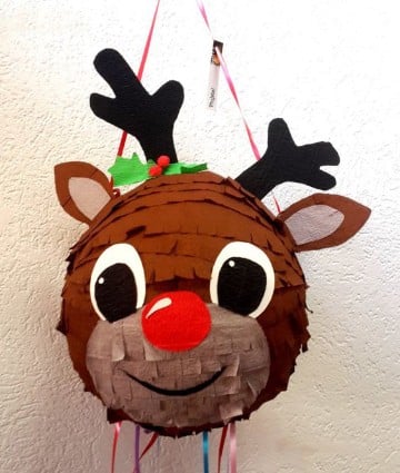 como decorar una piñata de globo para navidad