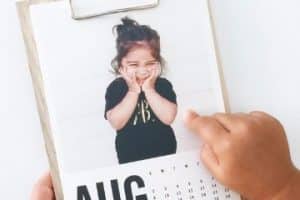 instrucciones de como hacer un calendario con fotos