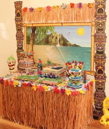 decoracion de cumpleaños hawaiano original