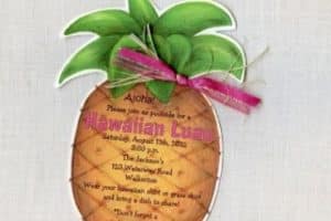 invitaciones fiesta hawaiana creativa