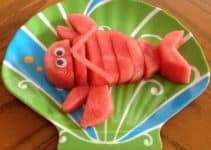 diseños basicos para una decoracion de frutas para niños