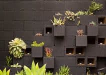 diseños naturales en paredes de jardin decoradas