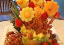 adecuados y sencillos arreglos de frutas naturales