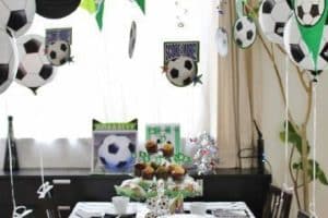 ideas para decorar una fiesta tematica de futbol infantil