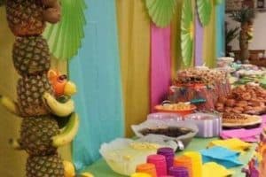 decoracion tropical para fiestas infantil