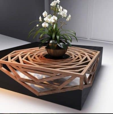 modelos de mesas de centro de madera moderna
