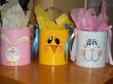 latas decoradas para niños para cotillones